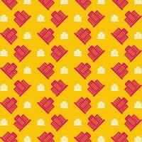 Five Star Hotel pink background repeating trendy pattern vector illustration