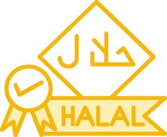 icono de vector halal