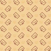 Stock Market trendy design brown repeating pattern vector illustration background