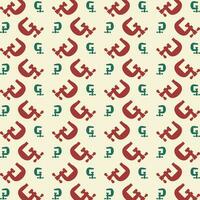 Vise red green trendy vector design repeating pattern illustration background