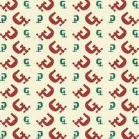 Vise red green trendy vector design repeating pattern illustration background