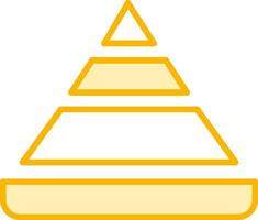 Pyramid Chart Vector Icon