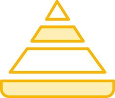 Pyramid Chart Vector Icon