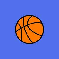 Basketball. Vector illustration of a ball.