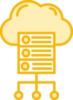 Cloud Server Vector Icon