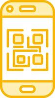 icono de vector de código qr