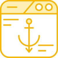 Anchor Text Vector Icon