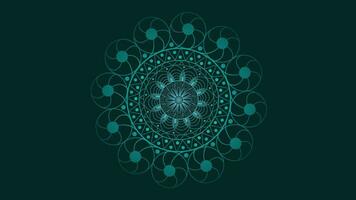 Abstract spiral mandala design spinning background. vector