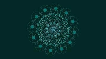 Abstract spiral mandala design spinning background. vector