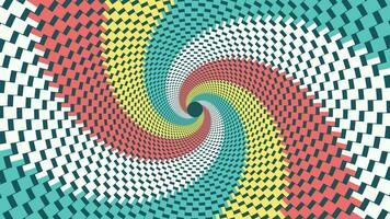 Abstract spiral dotted vortex simple line wavy background. vector