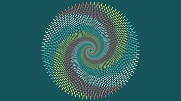 Abstract spiral dotted vortex simple line wavy background. vector