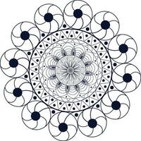 Abstract spiral mandala design spinning background. vector