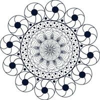 Abstract spiral mandala design spinning background. vector