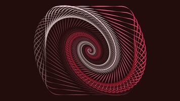 Abstract spiral dotted vortex simple line wavy background. vector