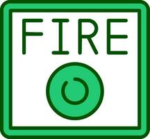 icono de vector de alarma de incendio