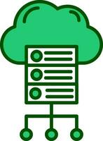 Cloud Server Vector Icon