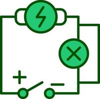 icono de vector de circuito eléctrico