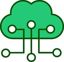 Cloud Configuration Vector Icon