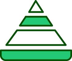 Pyramid Chart Vector Icon