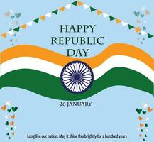 India república día póster vector