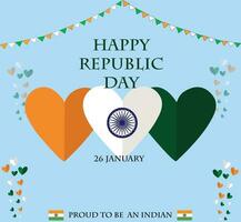 India república día póster vector