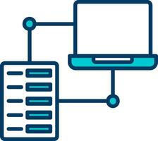 datos transfe vector icono