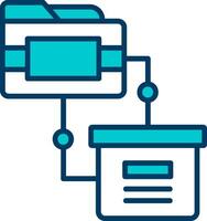 icono de vector de transferencia de datos