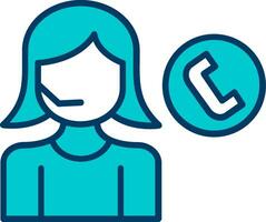 Call Center Agent Vector Icon