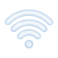 Wi-Fi icons that show the quality of the connection. Wireless internet signs isolated on a transparent background. PNG