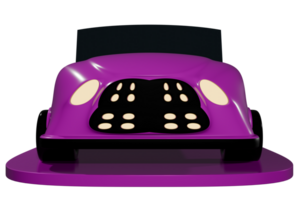 3d auto cabriolet Purper lila png