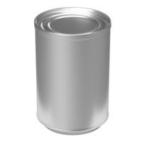 The aluminium can for food and drink concept 3d rendering. png