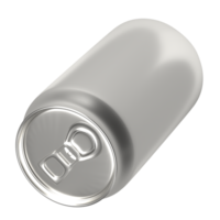 The aluminium can for food and drink concept 3d rendering. png