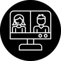 Video Conference Vector Icon