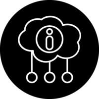 icono de vector de computación en la nube