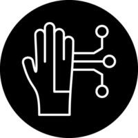 icono de vector de mano