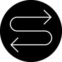 Zigzag Arrow Vector Icon