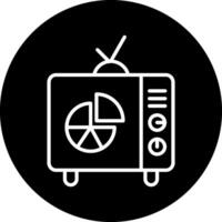 icono de vector de tv