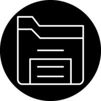 icono de vector de carpeta