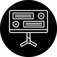 icono de vector de computadora de escritorio