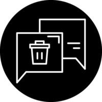 Delete Message Vector Icon