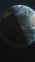 Vertical Video - Rotating Earth CG Animation