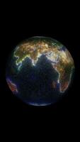 verticaal video - boeiend cg animatie van van de aarde schoonheid