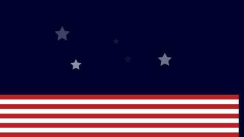 Stati Uniti d'America sfondo animazione. americano bandiera transizione sfondo. adatto per americano celebrazione, presidenti giorno, patriota giorno, veterano giorno video