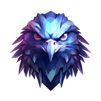 AI generated cute eagle art illustrations for stickers, tshirt design, poster etc png