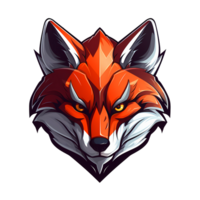 ai généré Loup esport logo art des illustrations png