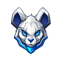 ai généré lapin esport logo art des illustrations png