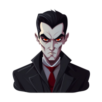 AI generated vampire art illustrations for stickers, tshirt design, logo, poster etc png