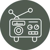 icono de vector de radio