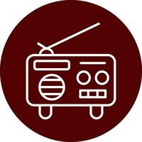 icono de vector de radio