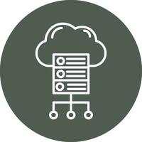 Cloud Server Vector Icon